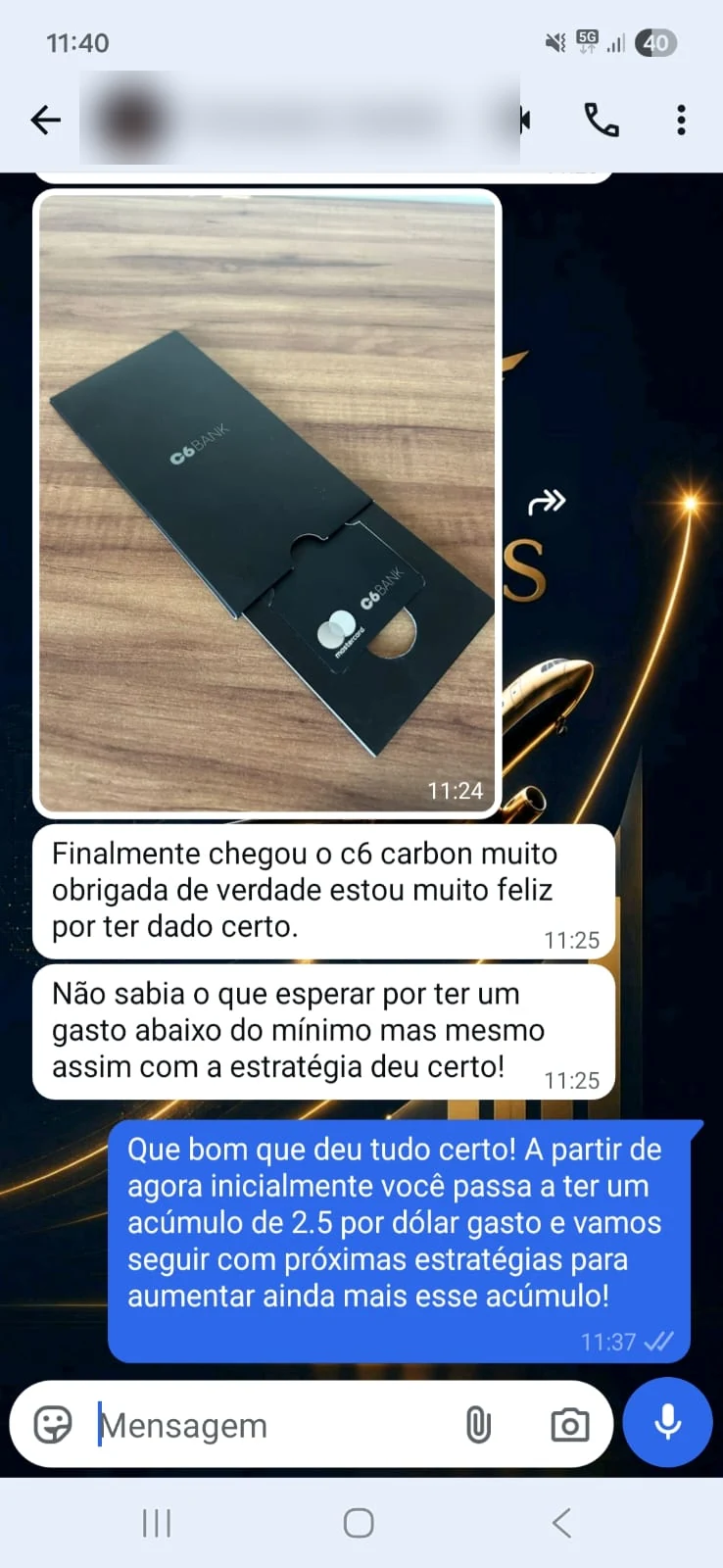 Resumo do cliente com saldos, prioridades e próximos passos da estratégia de milhas.